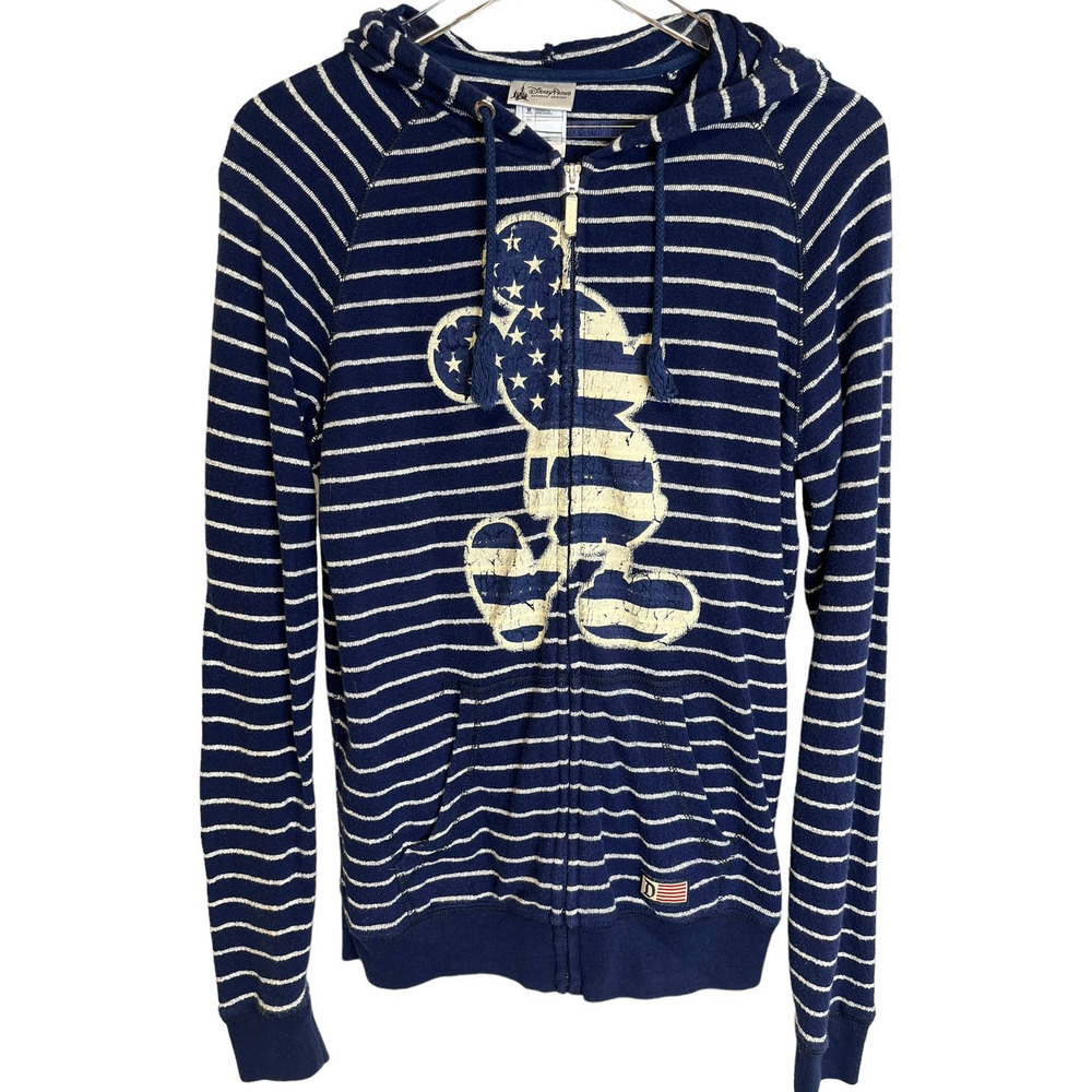 Disneyland Parks Vintage Distressed Cracked Logo Mickey Mouse Sweatshirt